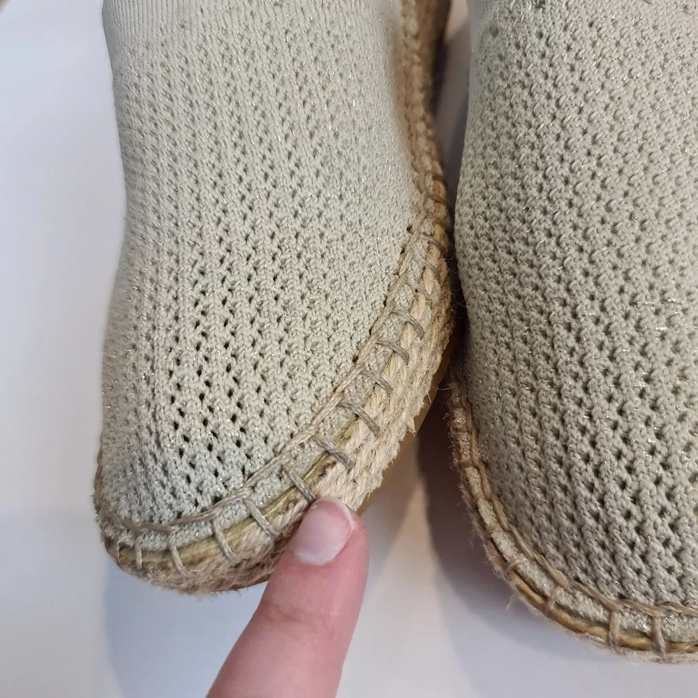 COLE HAAN Cloudfeel Stitchlite Espadrille Loafer Women's Size US‎ 9B Beige Shoes